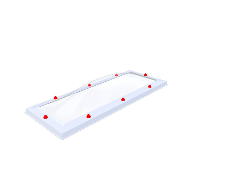 Skylux-Skylight 40x130 cm-Triple-walled (1.70 W/m²K) Heated space? Choose this version or higher!-Polycarbonate (250 times more impact-resistant than glass)-Clear * just like glass-13