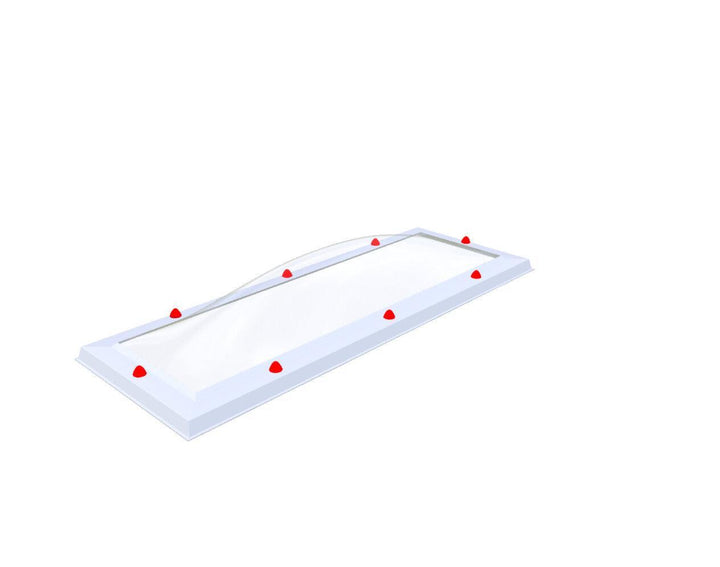 Skylux-Skylight 40x140 cm-Triple-walled (1.70 W/m²K) Heated space? Choose this version or higher!-Polycarbonate (250 times more impact-resistant than glass)-Clear * just like glass-13