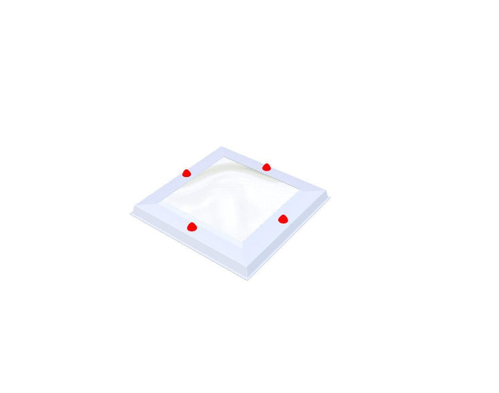 Skylux-Skylight 40x40 cm-Triple-walled (1.70 W/m²K) Heated space? Choose this version or higher!-Polycarbonate (250 times more impact-resistant than glass)-Clear * just like glass-13
