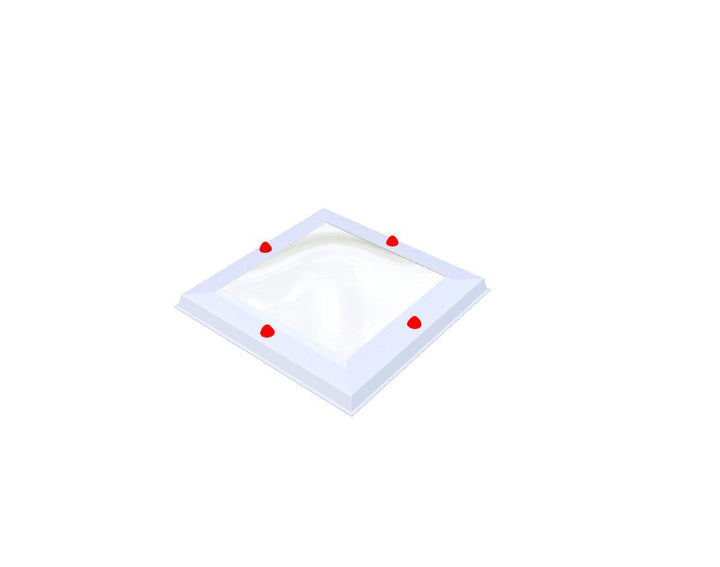 Skylux-Skylight 45x45 cm-Triple-walled (1.70 W/m²K) Heated space? Choose this version or higher!-Polycarbonate (250 times more impact-resistant than glass)-Clear * just like glass-13