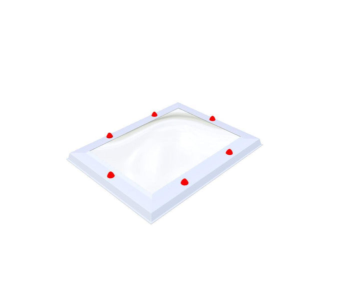 Skylux-Skylight 50x70 cm-Single-walled (least insulating - 5.17 W/m²K)-Polycarbonate (250 times more impact-resistant than glass)-Clear * just like glass-4