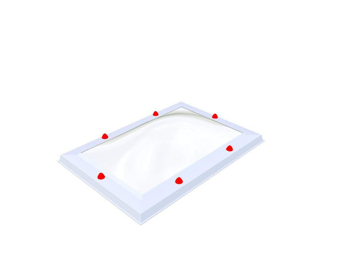 Skylux-Skylight 50x80 cm-Triple-walled (1.70 W/m²K) Heated space? Choose this version or higher!-Polycarbonate (250 times more impact-resistant than glass)-Clear * just like glass-13