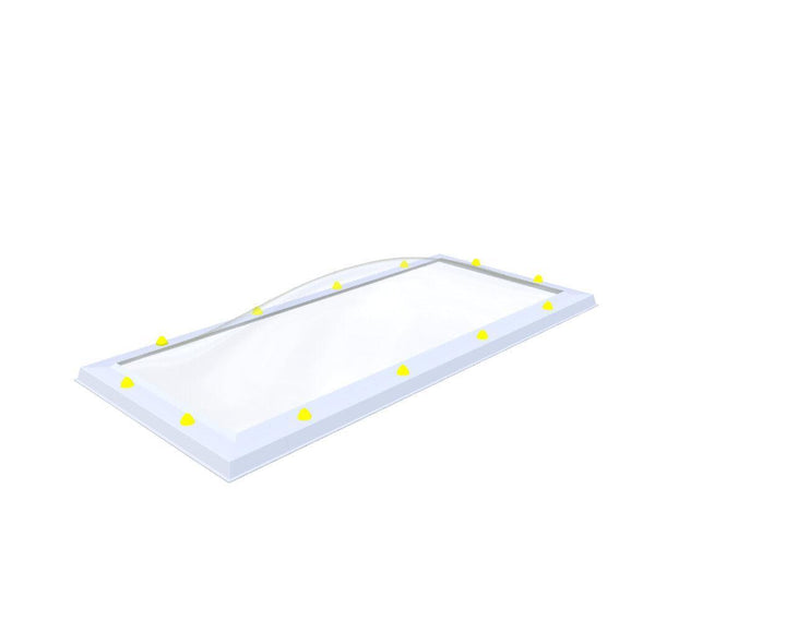 Skylux-Skylight 60x150 cm-Four-walled (1.28 W/m²K)-Acrylic (10 times more impact-resistant than glass)-Clear * just like glass-16