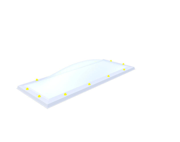 Skylux-Skylight 60x180 cm-Double-walled (2.90 W/m²K)-Acrylic (10 times more impact-resistant than glass)-Opal * (milk glass) non transparent-7