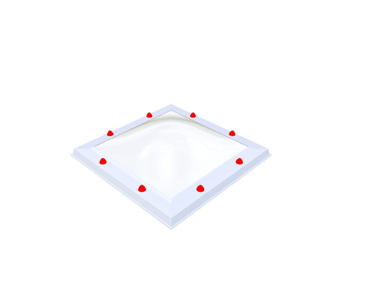 Skylux-Skylight 60x60 cm-Single-walled (least insulating - 5.17 W/m²K)-Polycarbonate (250 times more impact-resistant than glass)-Clear * just like glass-4