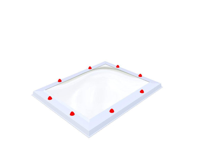 Skylux-Skylight 60x80 cm-Double-walled (2.90 W/m²K)-Polycarbonate (250 times more impact-resistant than glass)-Clear * just like glass-8