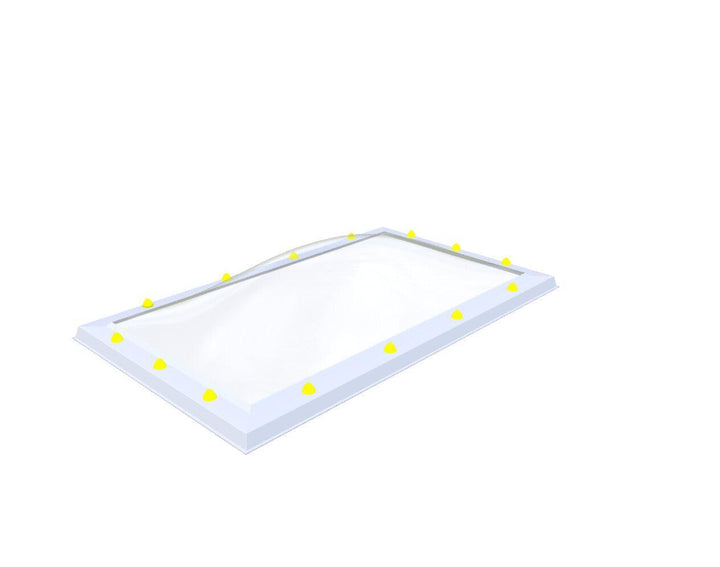 Skylux-Skylight 70x130 cm-Double-walled (2.90 W/m²K)-Acrylic (10 times more impact-resistant than glass)-Clear * just like glass-5