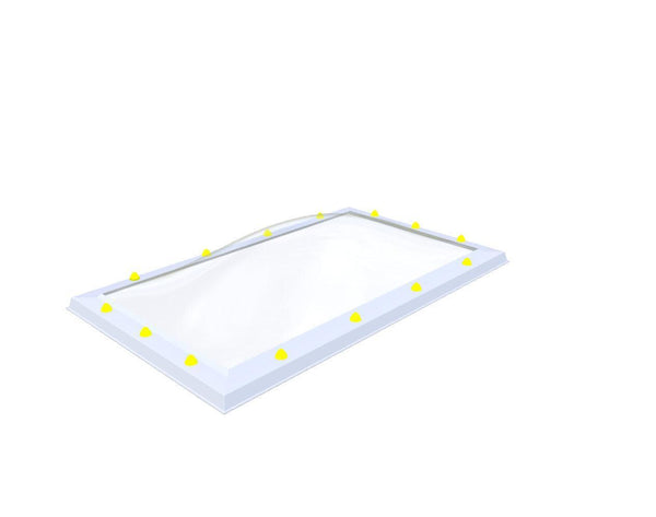 Skylux-Skylight 70x130 cm-Single-walled (least insulating - 5.17 W/m²K)-Acrylic (10 times more impact-resistant than glass)-Clear * just like glass-1