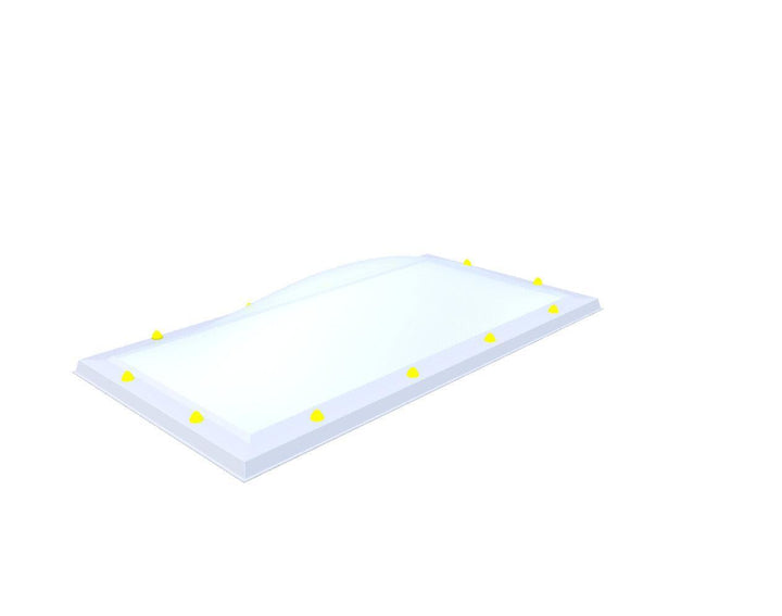 Skylux-Skylight 70x150 cm-Triple-walled (1.70 W/m²K) Heated space? Choose this version or higher!-Acrylic (10 times more impact-resistant than glass)-Opal * (milk glass) non transparent-12