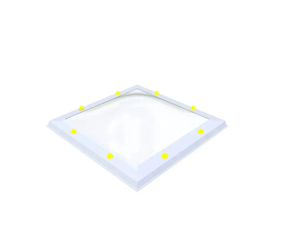 Skylux-Skylight 70x70 cm-Double-walled (2.90 W/m²K)-Acrylic (10 times more impact-resistant than glass)-Clear * just like glass-1