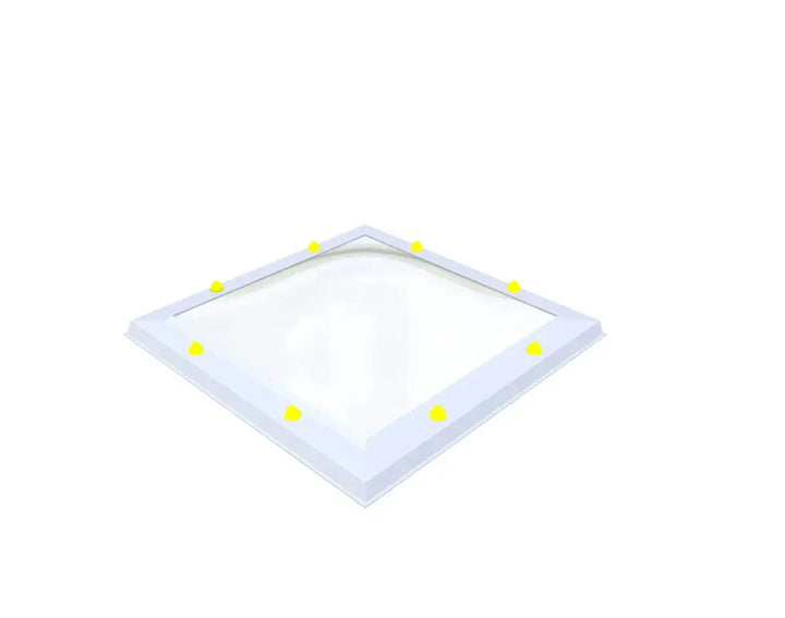 Skylux-Skylight 70x70 cm-Double-walled (2.90 W/m²K)-Acrylic (10 times more impact-resistant than glass)-Clear * just like glass-1