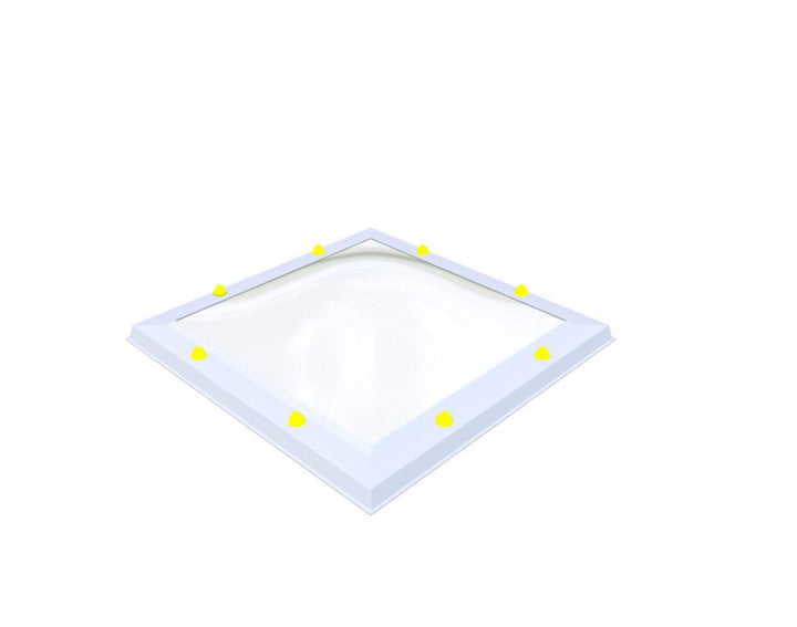 Skylux-Skylight 70x70 cm-Single-walled (least insulating - 5.17 W/m²K)-Acrylic (10 times more impact-resistant than glass)-Clear * just like glass-2