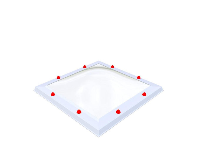 Skylux-Skylight 70x70 cm-Single-walled (least insulating - 5.17 W/m²K)-Polycarbonate (250 times more impact-resistant than glass)-Clear * just like glass-4