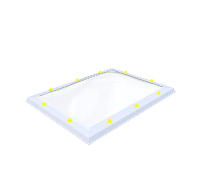 Skylux-Skylight 75x105 cm-Single-walled (least insulating - 5.17 W/m²K)-Acrylic (10 times more impact-resistant than glass)-Clear * just like glass-2