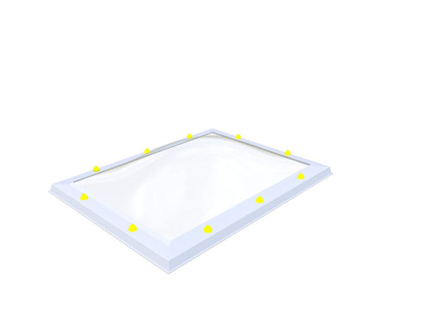 Skylux-Skylight 75x105 cm-Triple-walled (1.70 W/m²K) Heated space? Choose this version or higher!-Acrylic (10 times more impact-resistant than glass)-Clear * just like glass-1