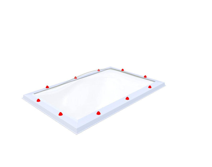 Skylux-Skylight 75x125 cm-Five-walled (0.99 W/m²K)-Polycarbonate (250 times more impact-resistant than glass)-Clear * just like glass-23