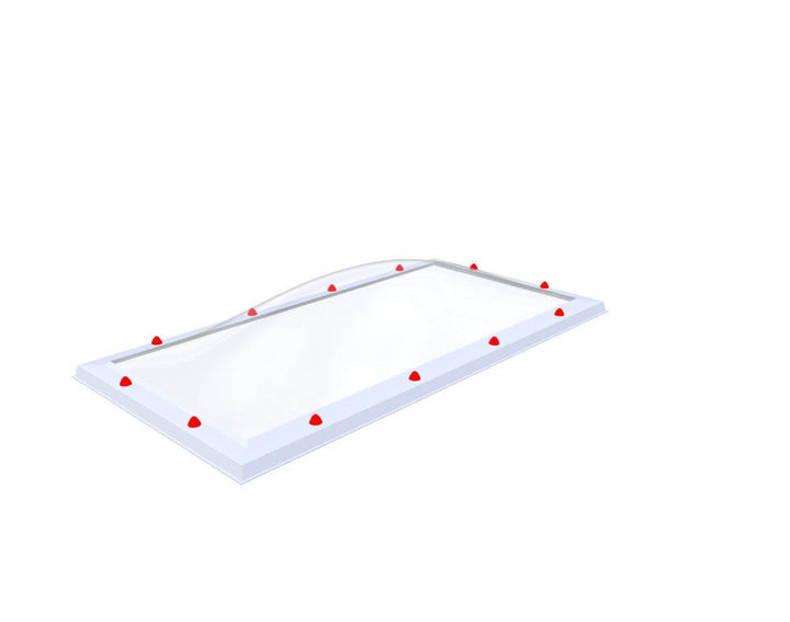 Skylux-Skylight 75x165 cm-Double-walled (2.90 W/m²K)-Polycarbonate (250 times more impact-resistant than glass)-Clear * just like glass-8