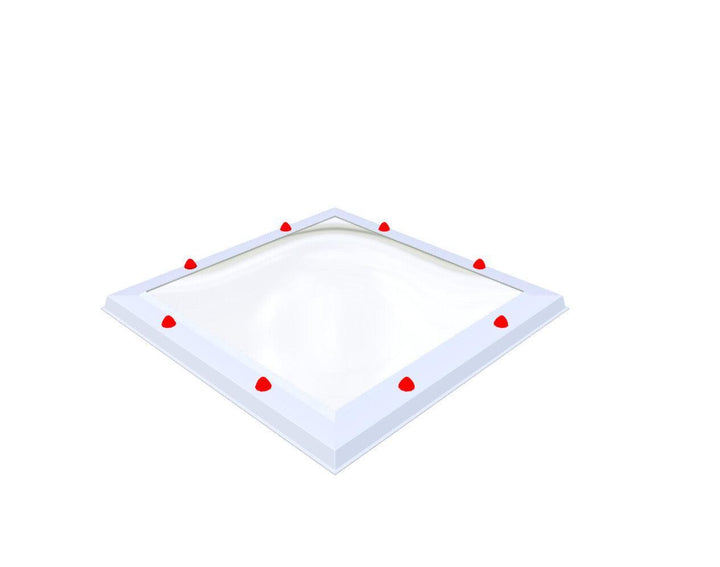 Skylux-Skylight 75x75 cm-Five-walled (0.99 W/m²K)-Polycarbonate (250 times more impact-resistant than glass)-Clear * just like glass-23