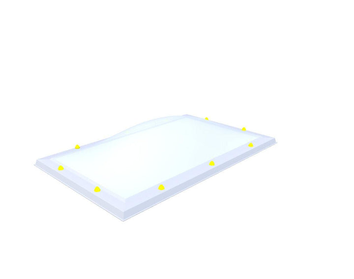 Skylux-Skylight 80x140 cm-Double-walled (2.90 W/m²K)-Acrylic (10 times more impact-resistant than glass)-Opal * (milk glass) non transparent-7