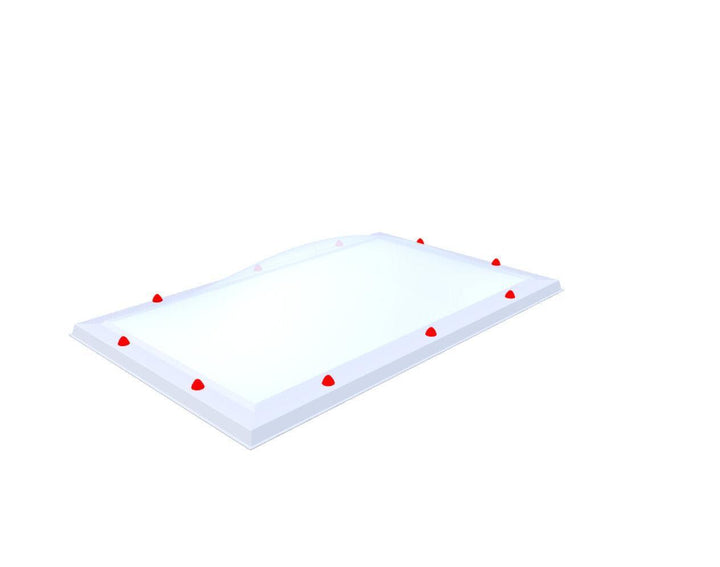 Skylux-Skylight 80x140 cm-Triple-walled (1.70 W/m²K) Heated space? Choose this version or higher!-Polycarbonate (250 times more impact-resistant than glass)-Heat-reflective * opal & non transparent-15