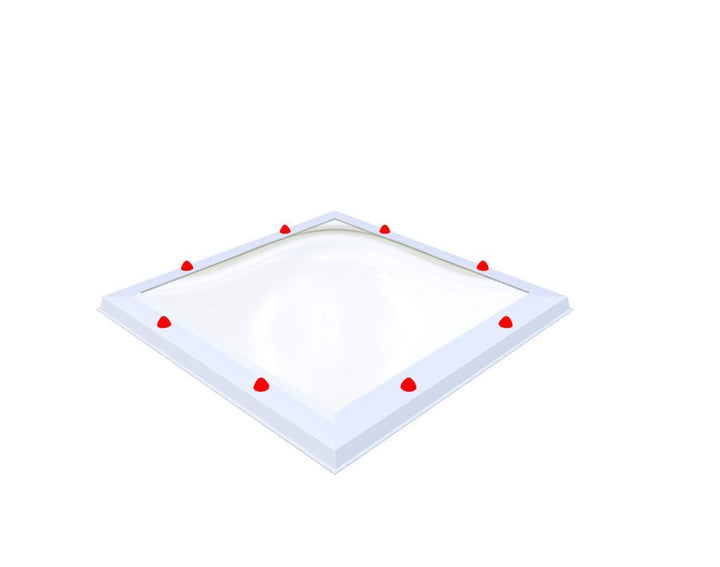 Skylux-Skylight 80x80 cm-Triple-walled (1.70 W/m²K) Heated space? Choose this version or higher!-Polycarbonate (250 times more impact-resistant than glass)-Clear * just like glass-13