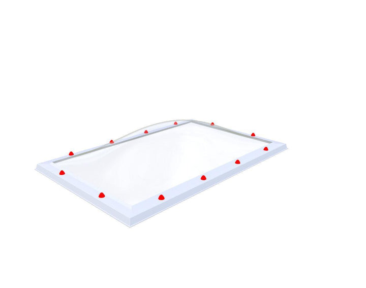 Skylux-Skylight 90x150 cm-Five-walled (0.99 W/m²K)-Polycarbonate (250 times more impact-resistant than glass)-Clear * just like glass-23