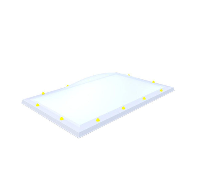 Skylux-Skylight 90x150 cm-Triple-walled (1.70 W/m²K) Heated space? Choose this version or higher!-Acrylic (10 times more impact-resistant than glass)-Opal * (milk glass) non transparent-12