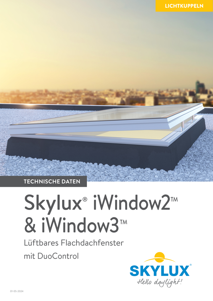 Skylux-Technical File iWindow-With new Curb-Opening - 230V (wired)-German-3