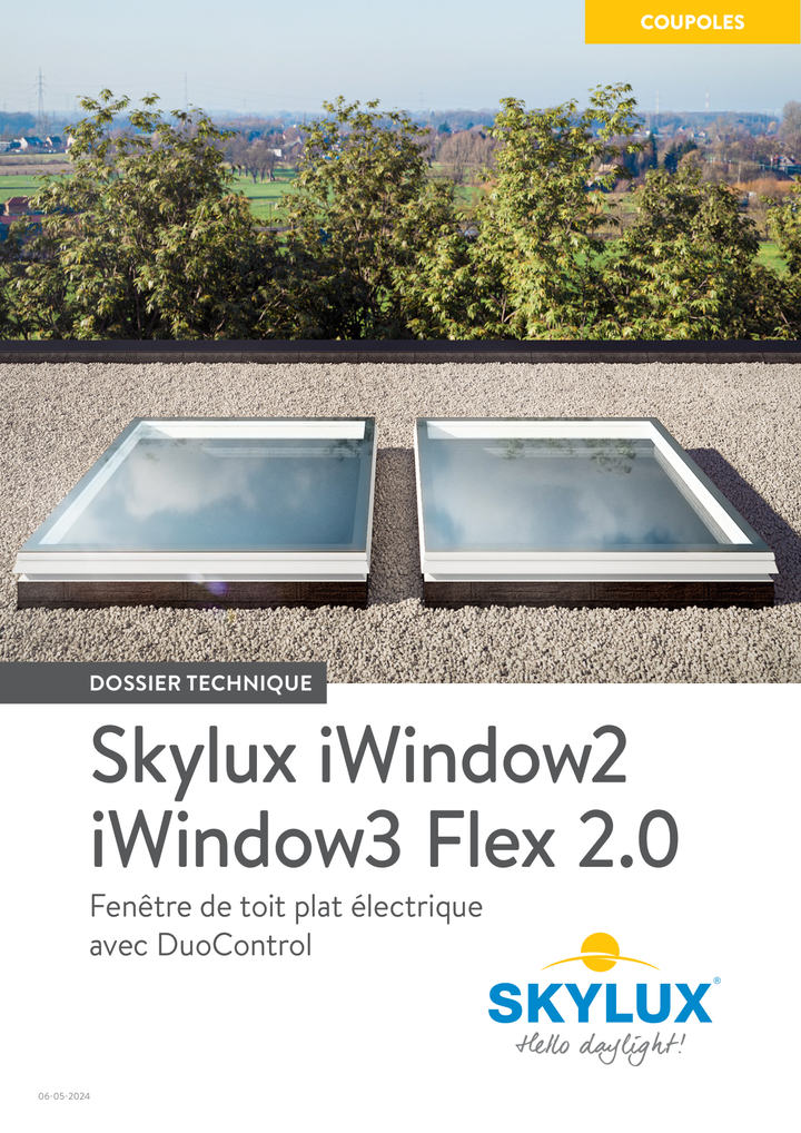Skylux-Technical File iWindow-With retention of old Curb-Opening - 230V (wired)-French-14