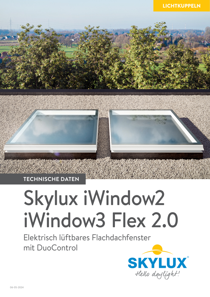Skylux-Technical File iWindow-With retention of old Curb-Opening - 230V (wired)-German-15