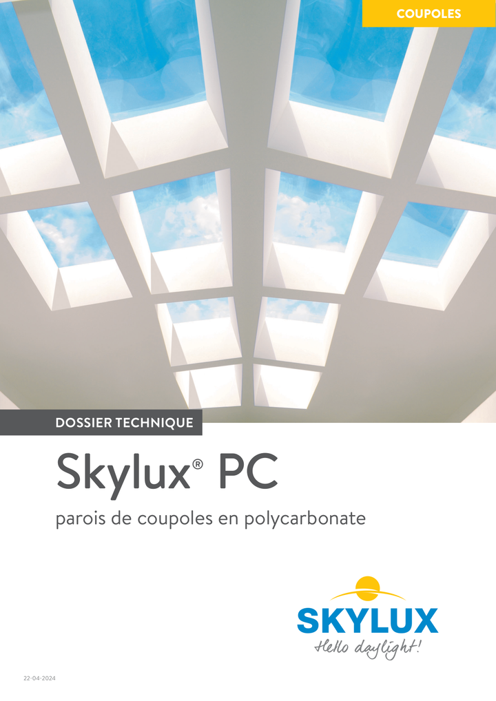Skylux-Technical File Skylights-Polycarbonate PC-French-14