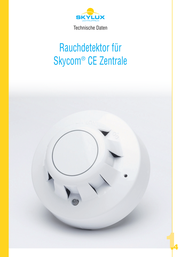 Skylux-Technical File Switches, Buttons & Detectors-Smoke detector-German-17